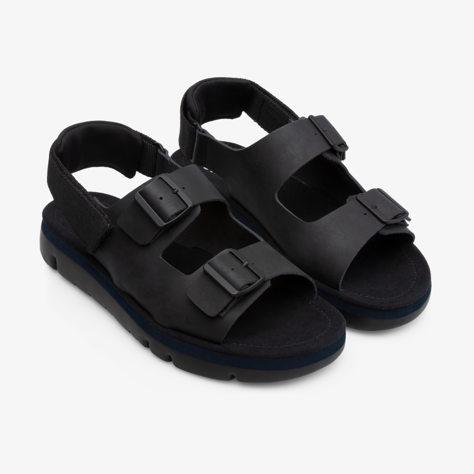 Camper Oruga Black - Camper Mens Sandals ||8401-QLWVI||